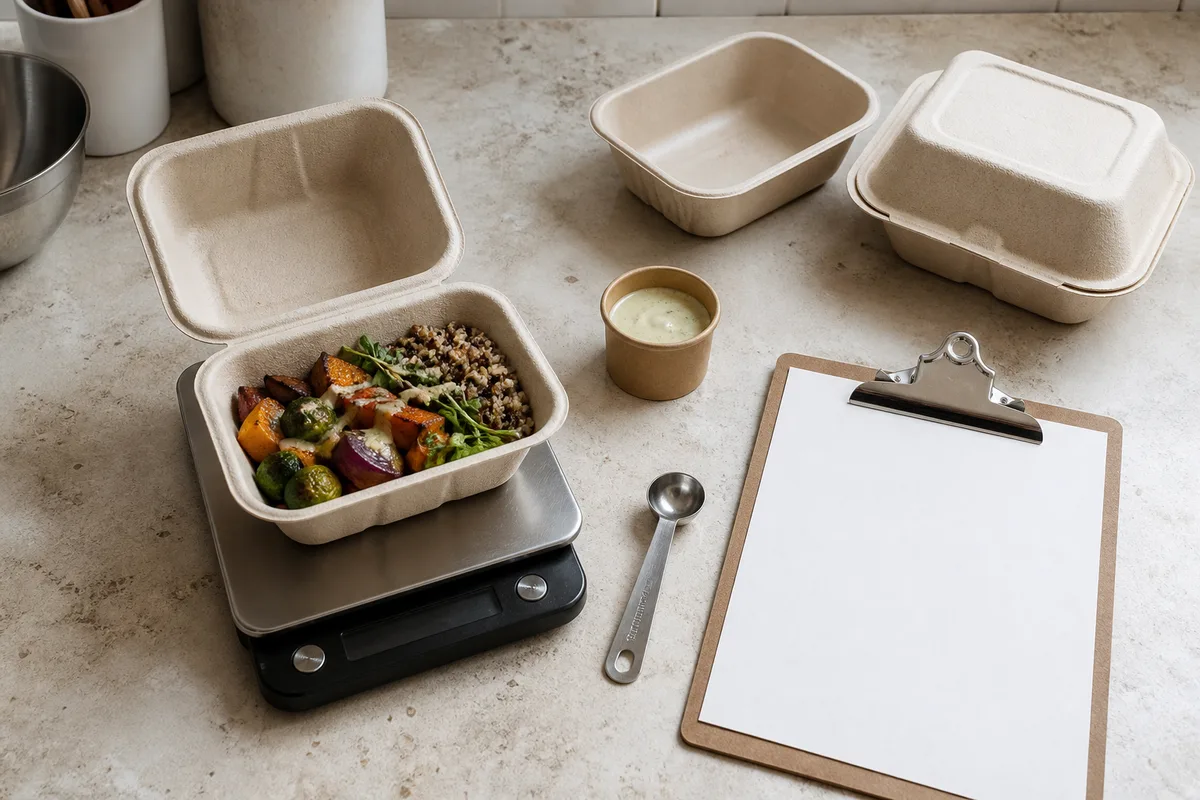 Put the actual food in the actual container