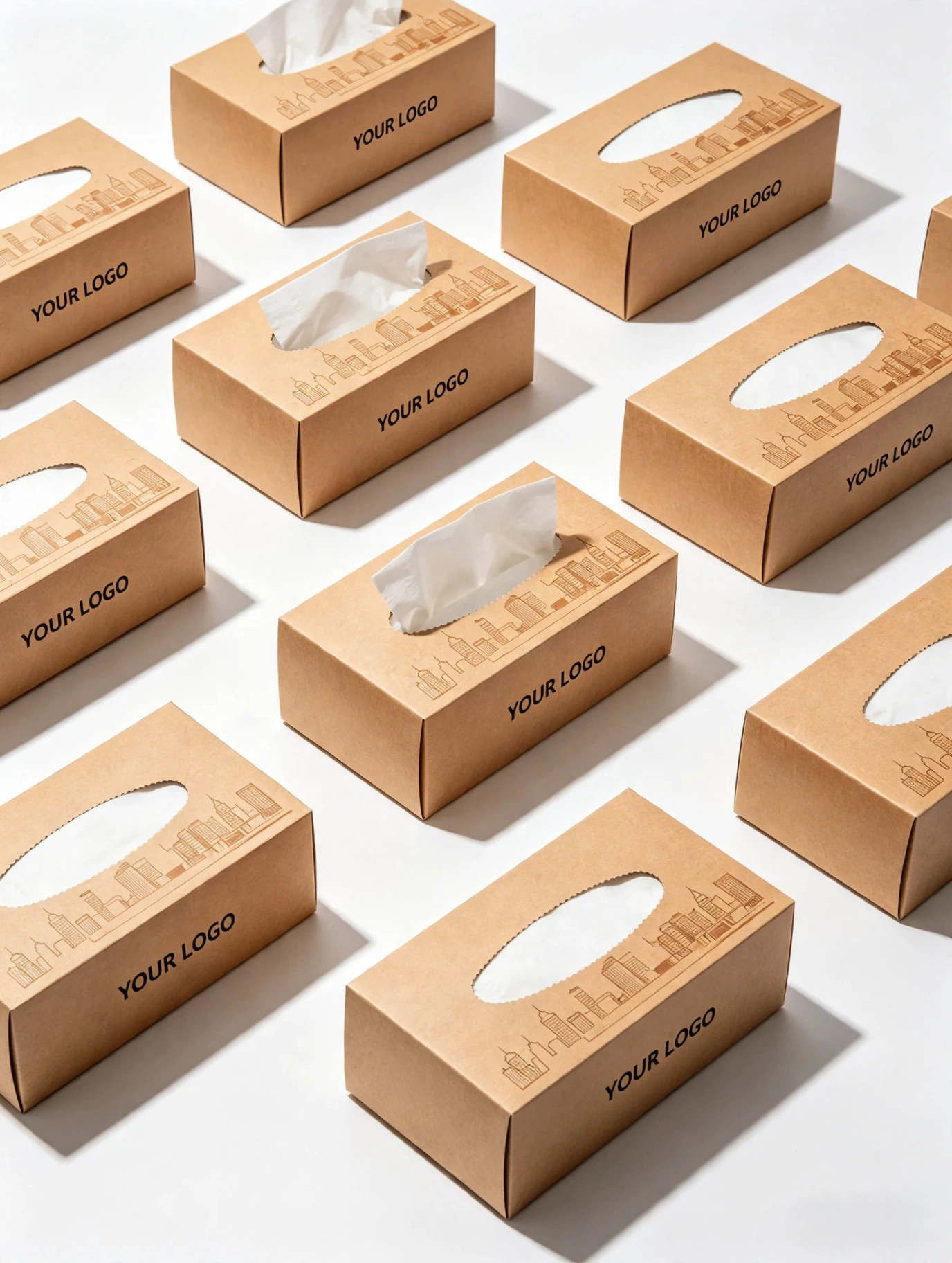 Kraft Paper Tissue Boxes