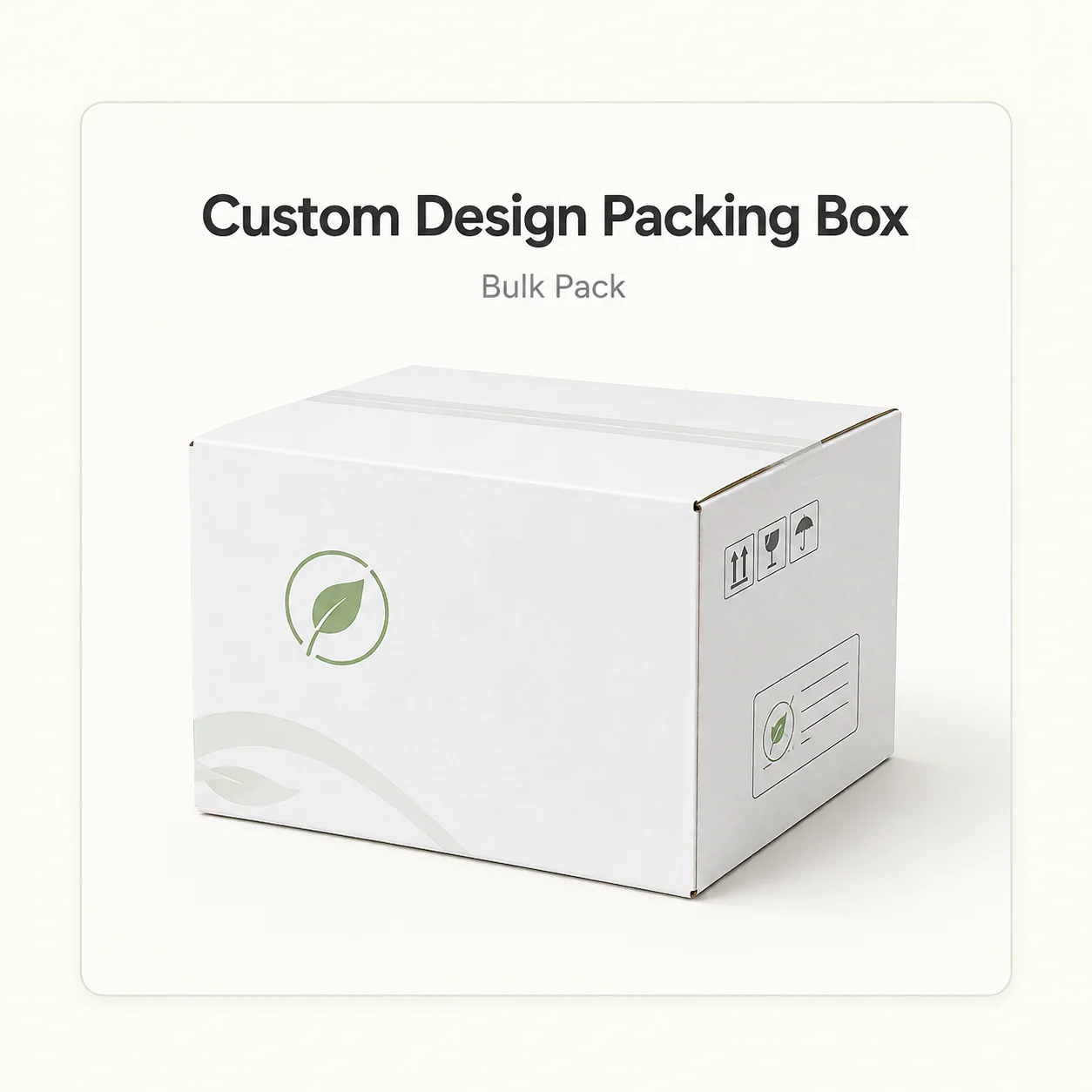 Custom printed export cartons for bagasse plate packaging