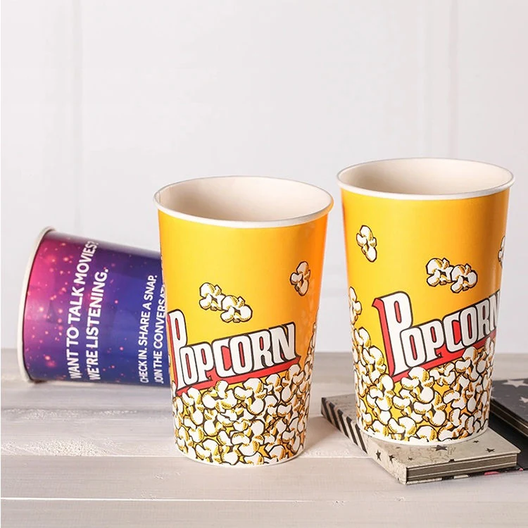 Custom printed popcorn paper buckets