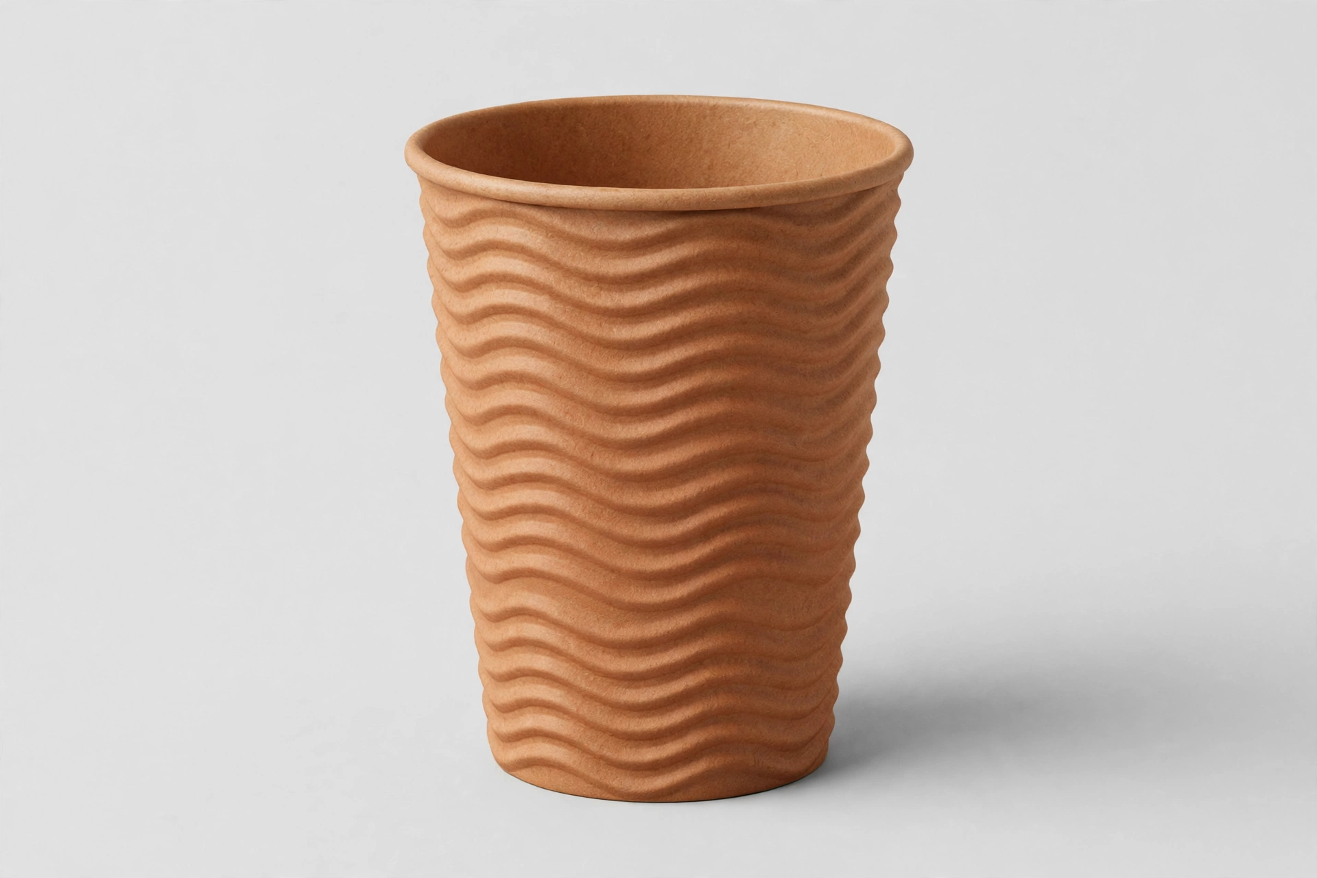 Embossed ripple wall paper cup