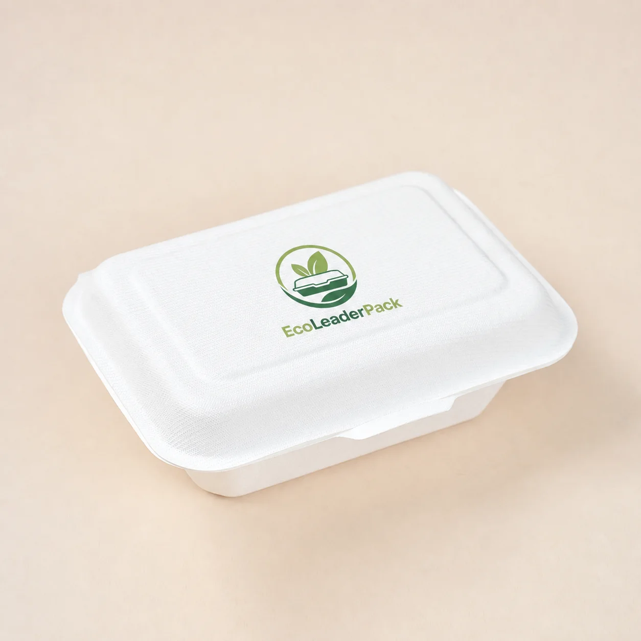 Private-label branding applied to molded-fiber food packaging